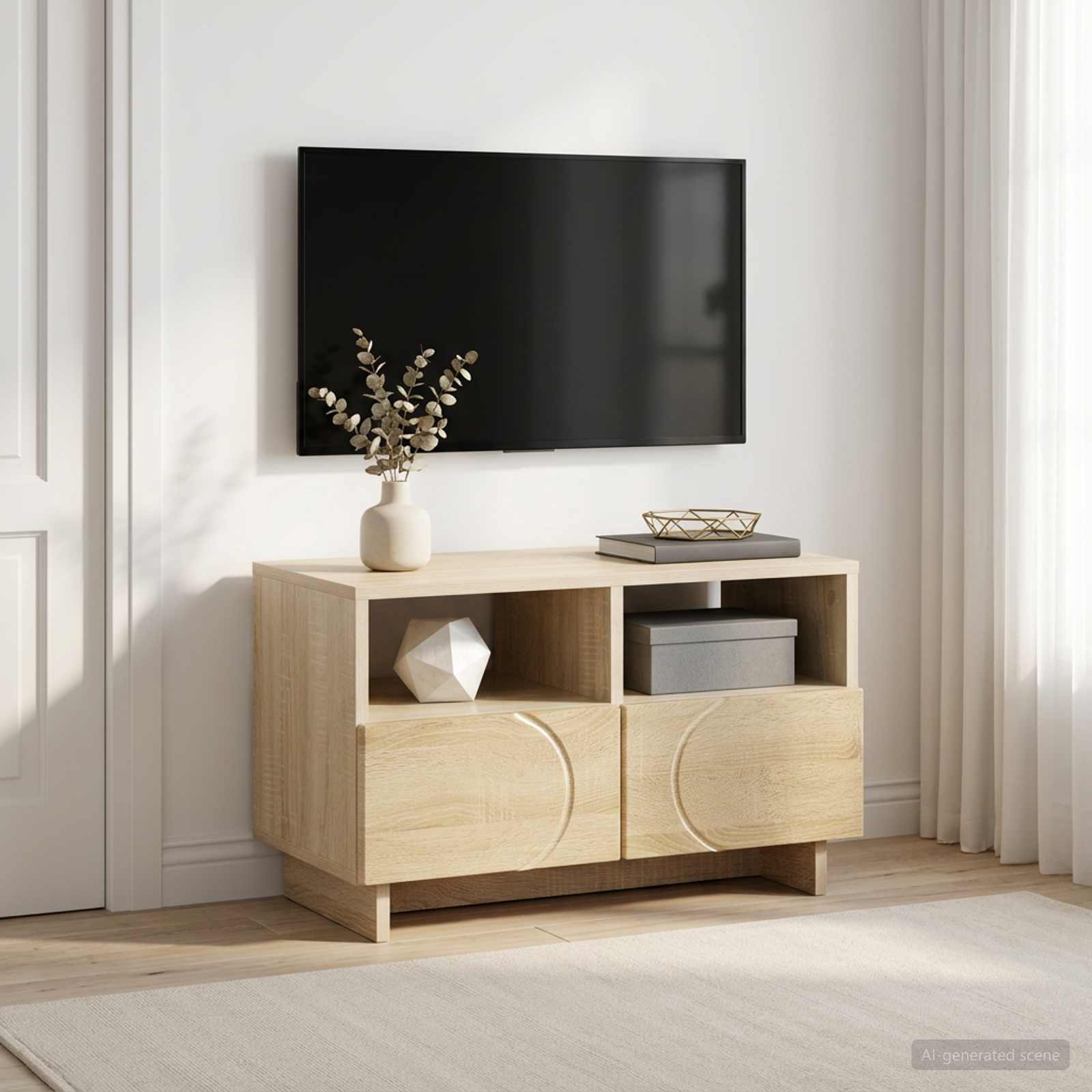 Βάση TV 60 x 34.5 x 40 cm Sonoma Δρυς Επεξεργασμένο Ξύλο