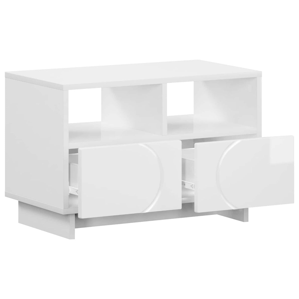 Βάση TV 60 x 34.5 x 40 cm Γυαλιστερό Λευκό Επεξεργασμένο Ξύλο - Pakobazaar