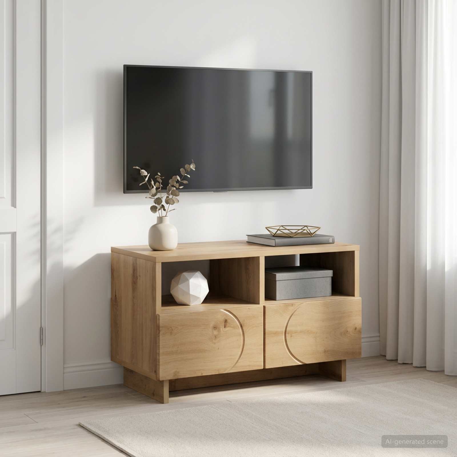 Βάση TV 60 x 34,5 x 40 εκ. Artisan Δρυς Επεξεργασμένο Ξύλο - Pakobazaar