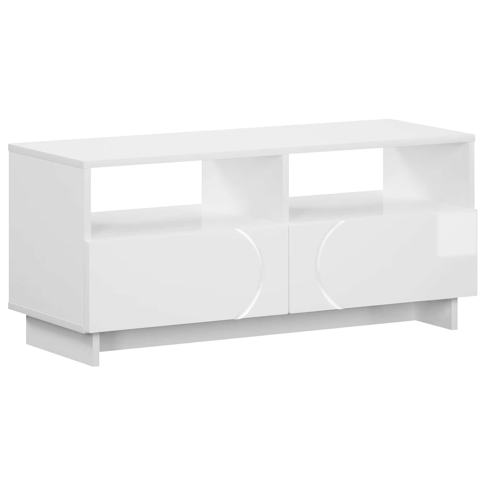 Βάση TV 90 x 34.5 x 40 cm Γυαλιστερό Λευκό Επεξεργασμένο Ξύλο