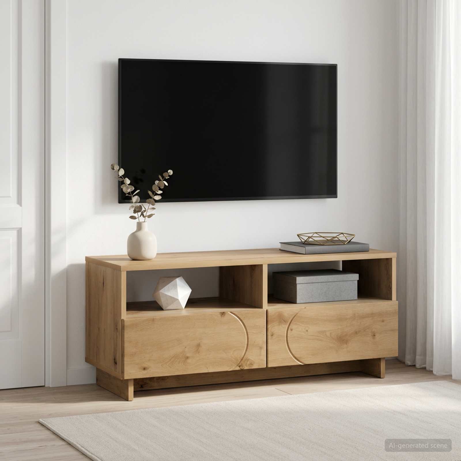 Βάση TV 90 x 34.5 x 40 cm Artisan Δρυς Επεξεργασμένο Ξύλο