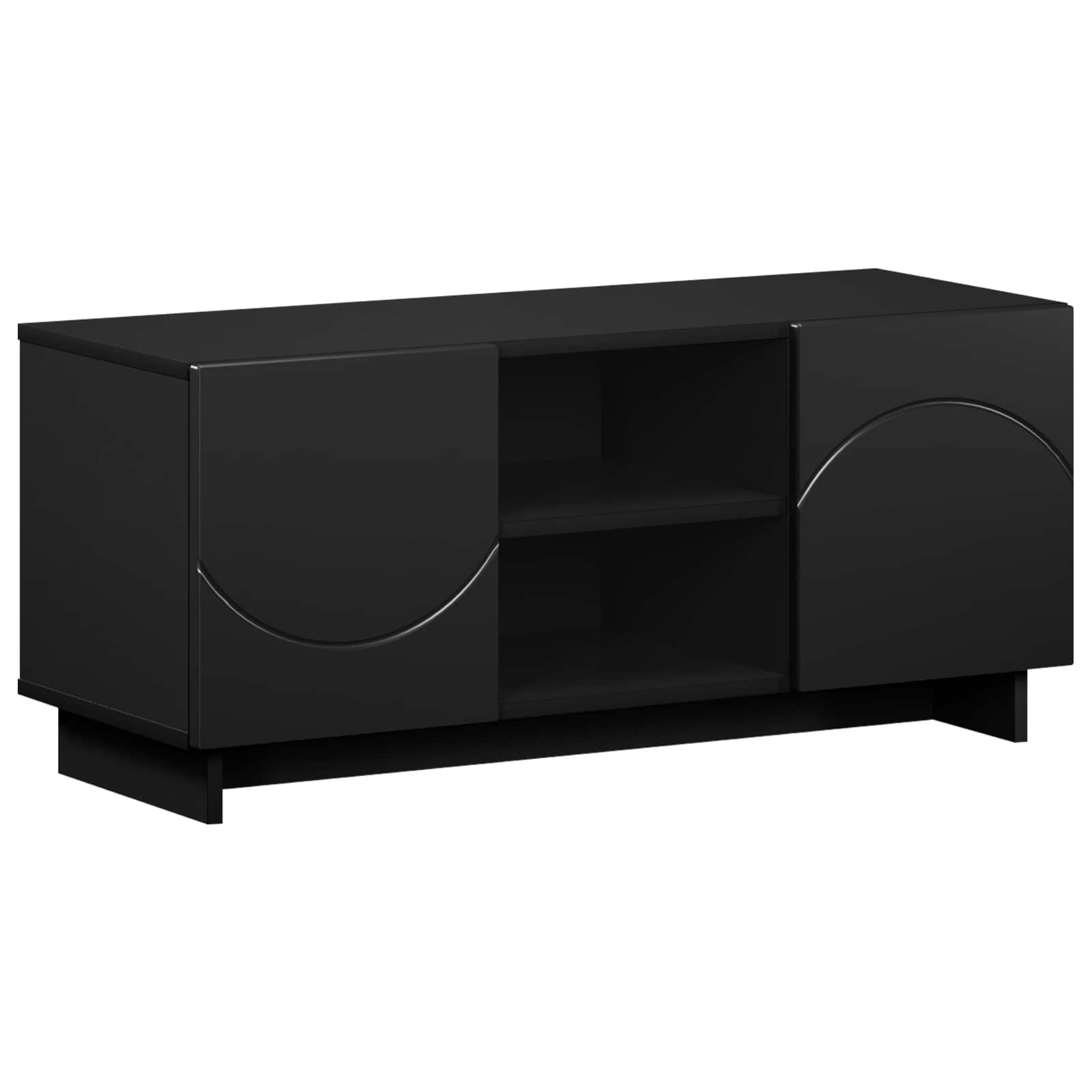 Βάση TV 90 x 34.5 x 40 cm Μαύρο Επεξεργασμένο Ξύλο