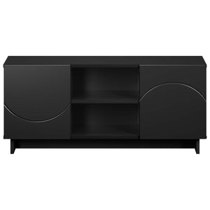 Βάση TV 90 x 34.5 x 40 cm Μαύρο Επεξεργασμένο Ξύλο