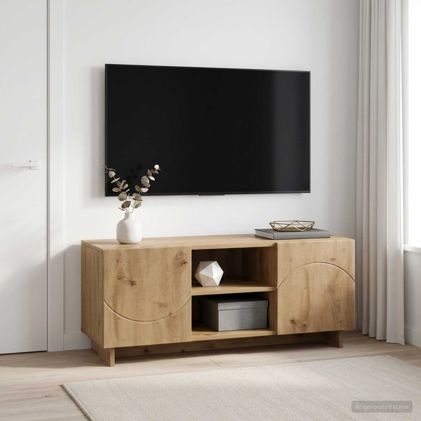 Βάση TV 90 x 34.5 x 40 cm Artisan Δρυς Επεξεργασμένο Ξύλο