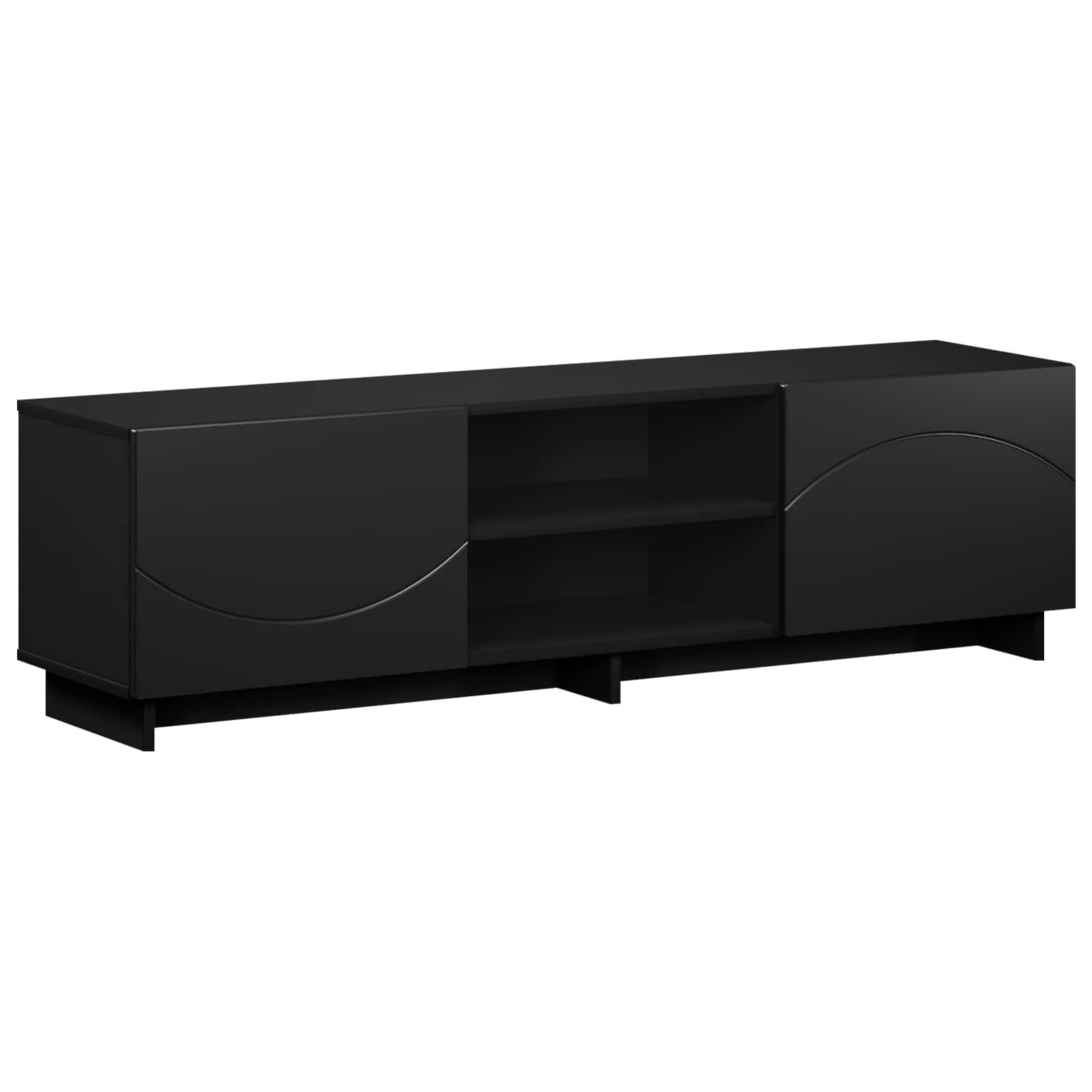 Βάση TV 140 x 34.5 x 40 cm Μαύρο Επεξεργασμένο Ξύλο