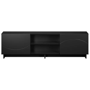 Βάση TV 140 x 34.5 x 40 cm Μαύρο Επεξεργασμένο Ξύλο