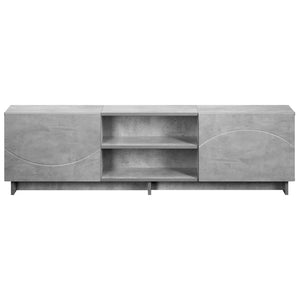 Βάση TV 140 x 34.5 x 40 cm Γκρι Σκυροδέματος Επεξεργασμένο Ξύλο