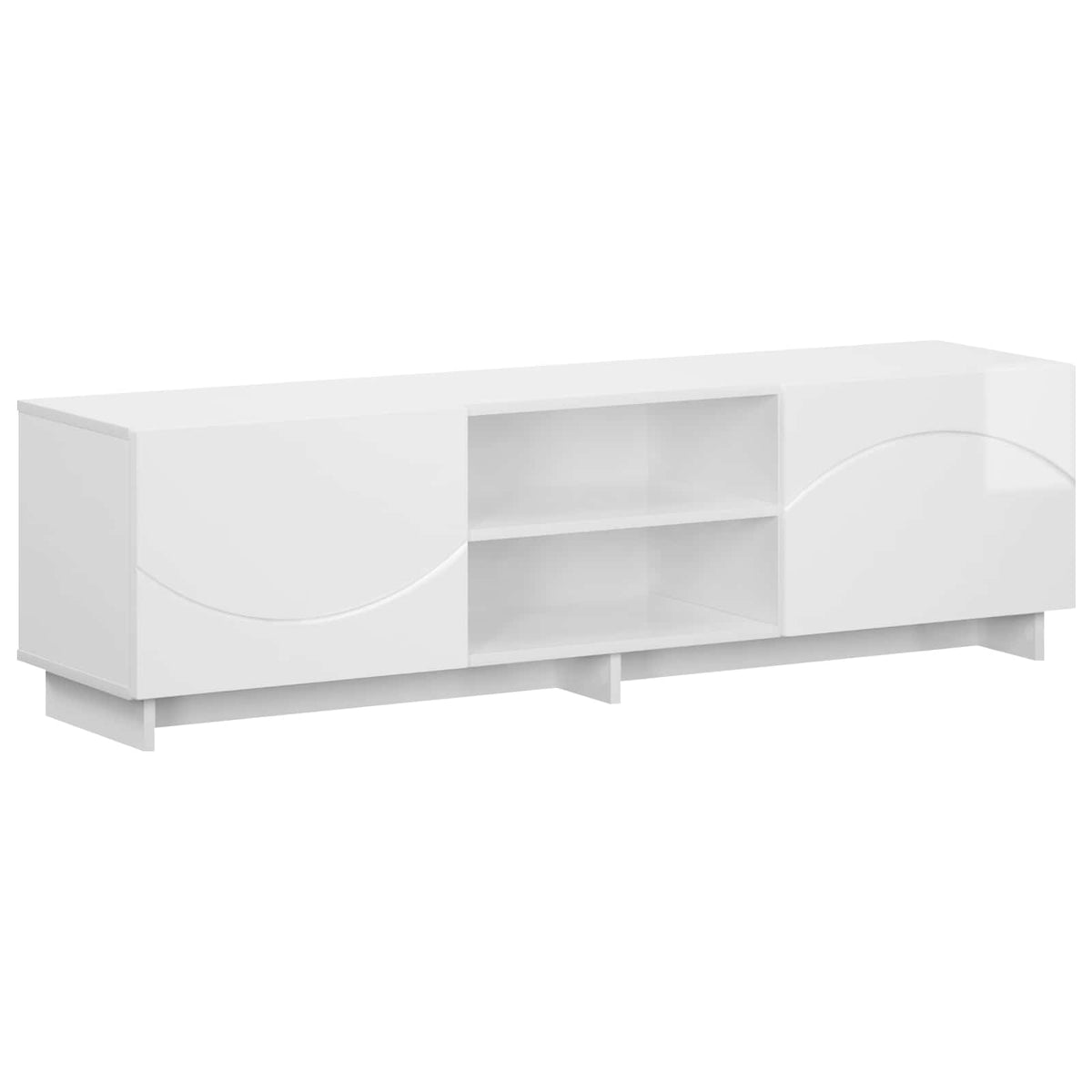 Βάση TV 140 x 34.5 x 40 cm Γυαλιστερό Λευκό Επεξεργασμένο Ξύλο - Pakobazaar
