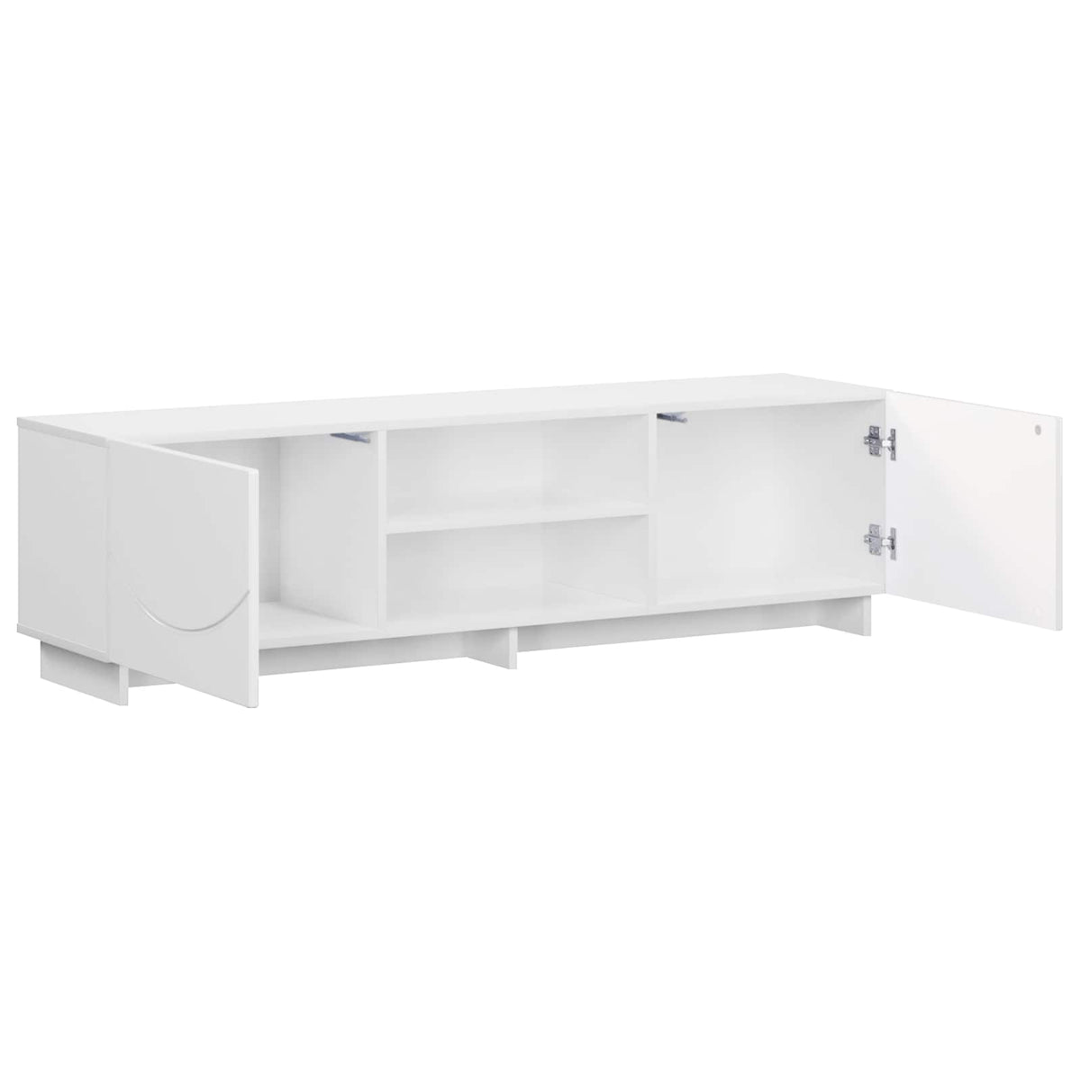 Βάση TV 140 x 34.5 x 40 cm Γυαλιστερό Λευκό Επεξεργασμένο Ξύλο - Pakobazaar