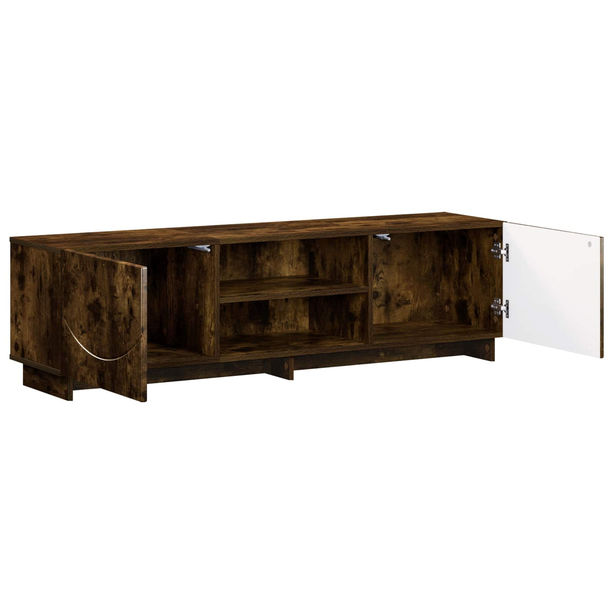 Βάση TV 140 x 34.5 x 40 cm Καπνισμένο Ξύλο Δρυός - Pakobazaar