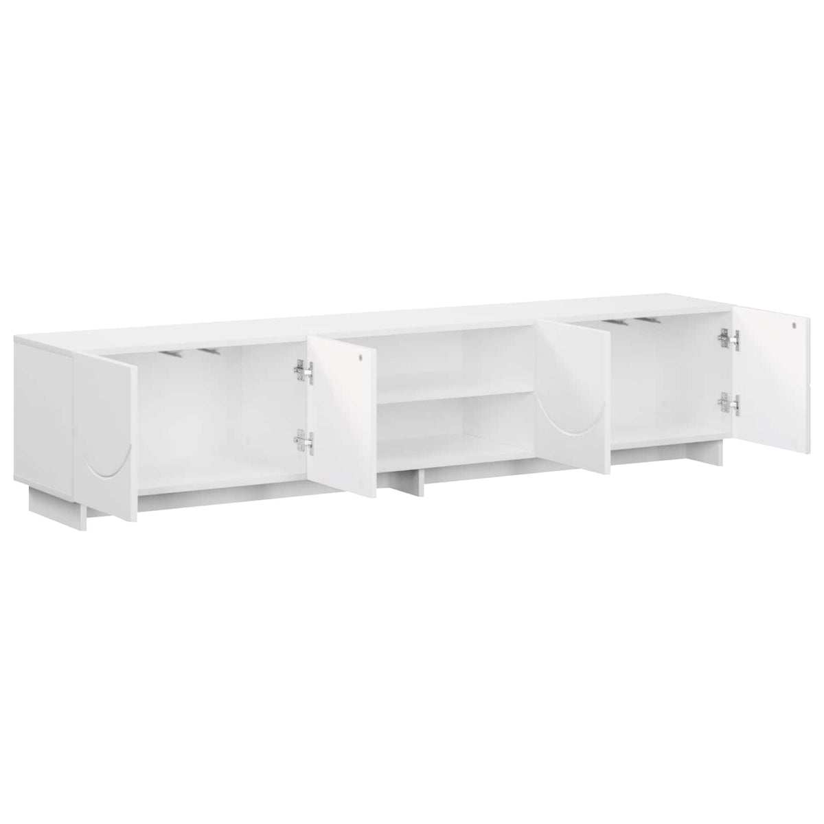 Βάση TV 180 x 34,5 x 40 εκ. Λευκό Επεξεργασμένο Ξύλο