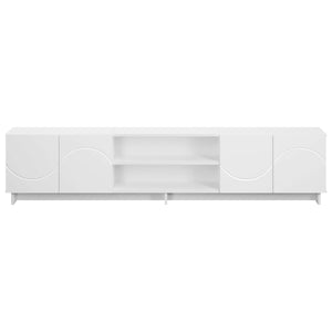 Βάση TV 180 x 34,5 x 40 εκ. Λευκό Επεξεργασμένο Ξύλο