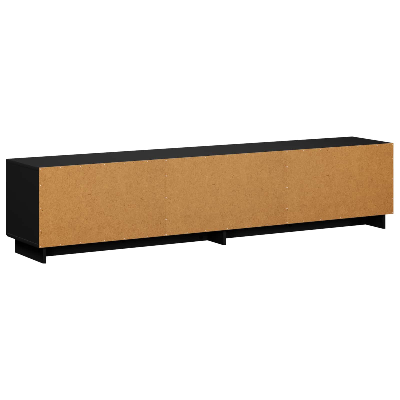 Βάση TV 180 x 34,5 x 40 εκ. Μαύρο Επεξεργασμένο Ξύλο
