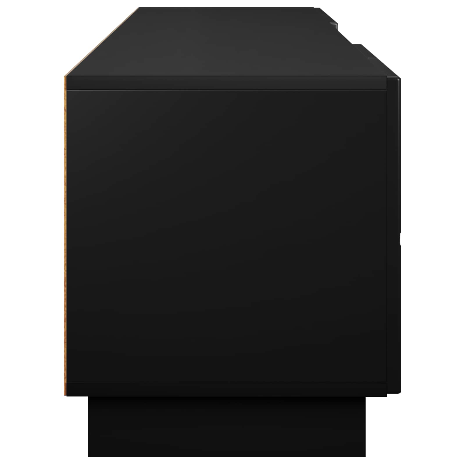 Βάση TV 180 x 34,5 x 40 εκ. Μαύρο Επεξεργασμένο Ξύλο