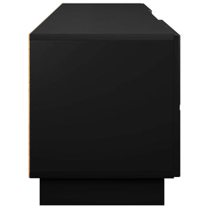Βάση TV 180 x 34,5 x 40 εκ. Μαύρο Επεξεργασμένο Ξύλο