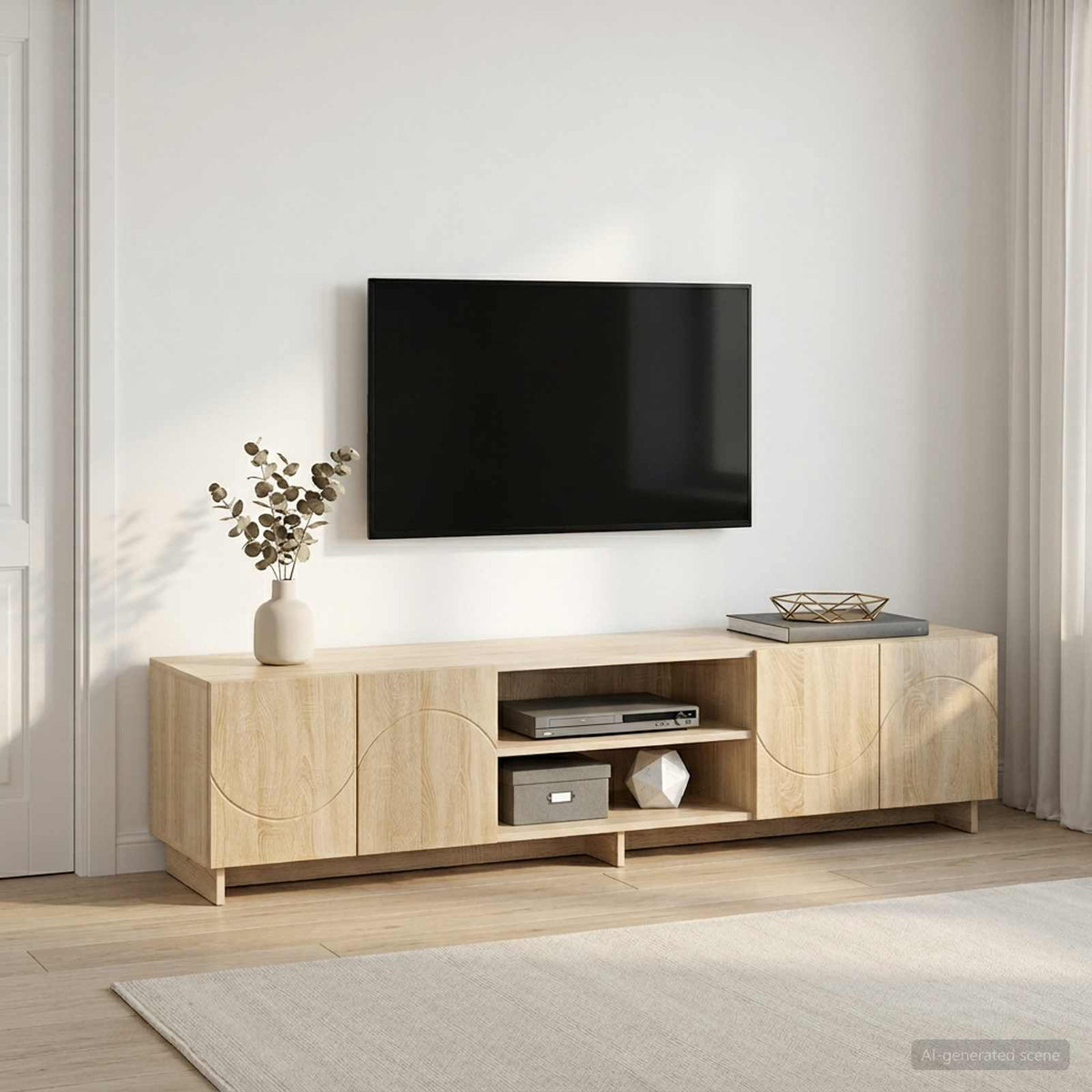 Βάση TV 180 x 34,5 x 40 εκ. Sonoma Δρυς Επεξεργασμένο Ξύλο