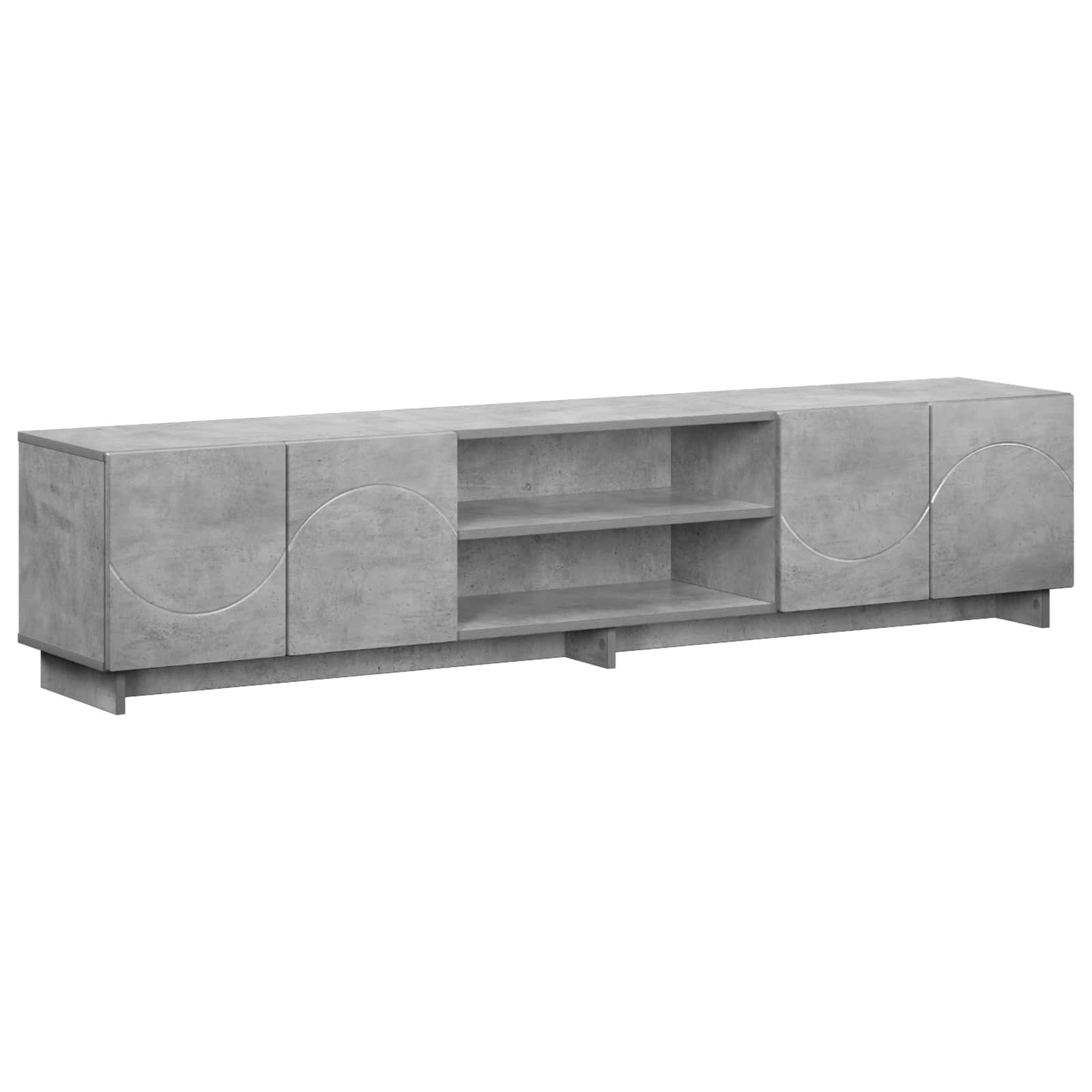 Βάση TV 180 x 34,5 x 40 εκ. Γκρι Σκυροδέματος