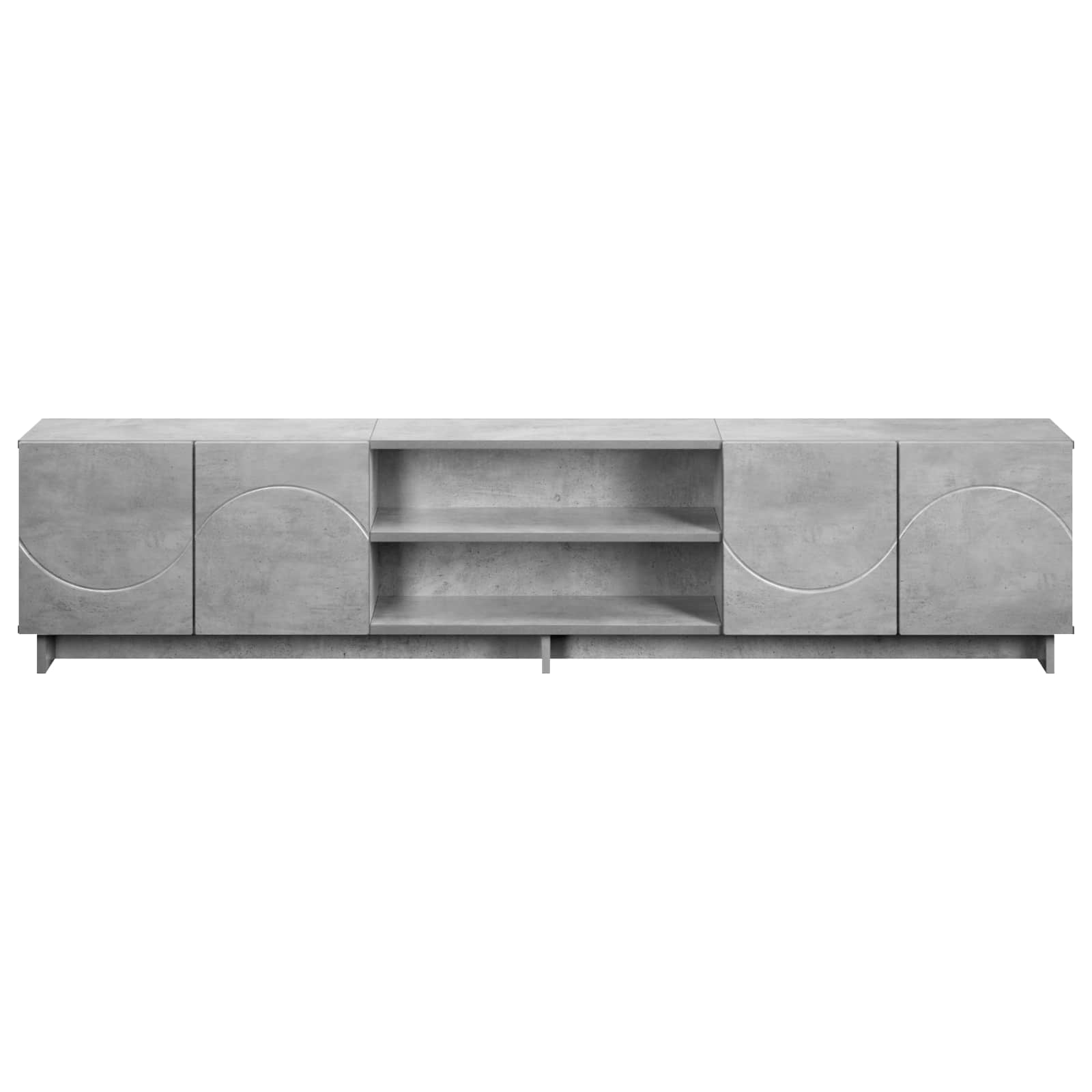 Βάση TV 180 x 34,5 x 40 εκ. Γκρι Σκυροδέματος