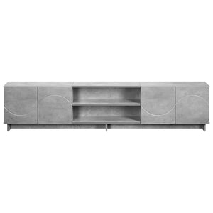 Βάση TV 180 x 34,5 x 40 εκ. Γκρι Σκυροδέματος