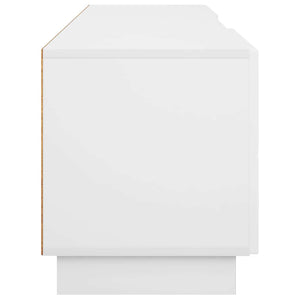 Βάση TV 180 x 34,5 x 40 εκ. Γυαλιστερό Λευκό Επεξεργασμένο Ξύλο