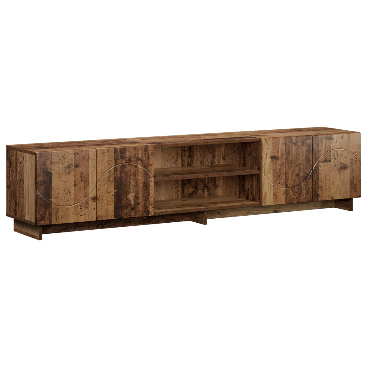 Βάση TV 180 x 34,5 x 40 εκ. Παλαιωμένο ξύλο Επεξεργασμένο Ξύλο