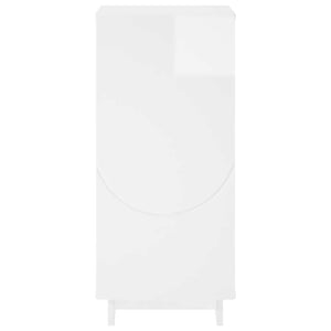 Μπουφές Γυαλιστερό Λευκό 33.5 x 34.5 x 75 cm Επεξεργασμένο Ξύλο