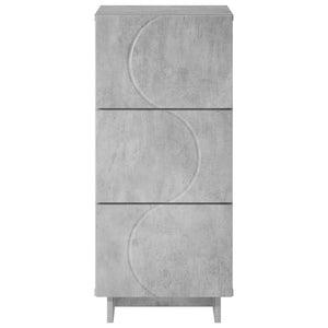 Μπουφές Γκρι Σκυροδέματος 33,5 x 34,5 x 75 εκ.
