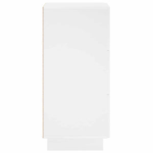Μπουφές Γυαλιστερό Λευκό 33,5 x 34,5 x 75 εκ. - Pakobazaar