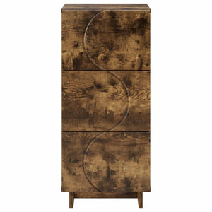 Μπουφές Καπνισμένο Ξύλο Δρυός 33,5 x 34,5 x 75 εκ. - Pakobazaar