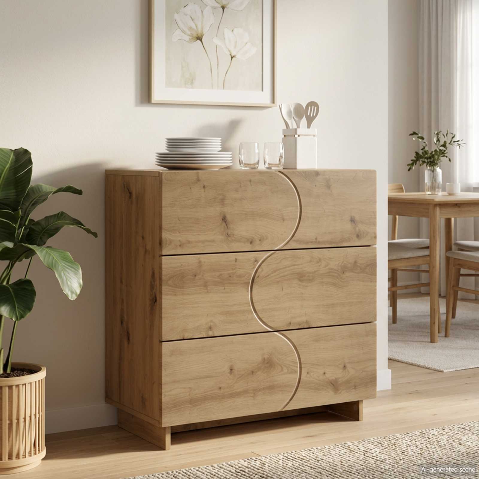 Μπουφές Artisan Δρυς 70 x 38 x 75 εκ. Επεξεργασμένο Ξύλο - Pakobazaar