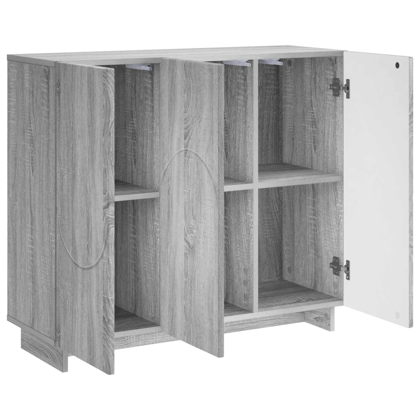 Μπουφές Γκρι Sonoma 85.5 x 31 x 75 εκ. Τεχνητό ξύλο - Pakobazaar