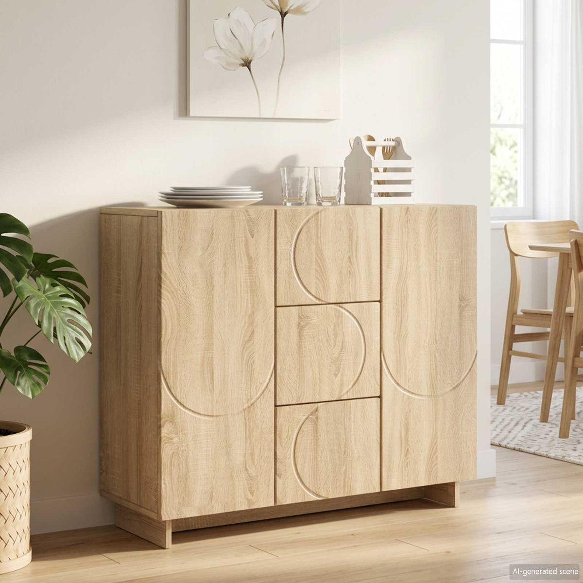Πλαϊνό γραφείο Sonoma Δρυς 85.5 x 31 x 75 εκ. - Pakobazaar