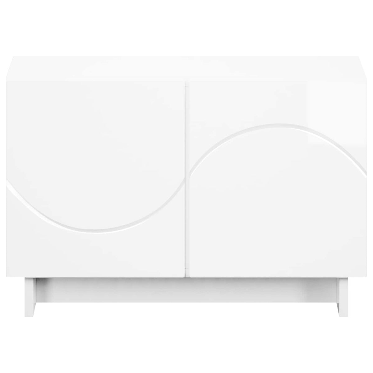 Βάση TV 60 x 34.5 x 40 cm Γυαλιστερό Λευκό Επεξεργασμένο Ξύλο - Pakobazaar