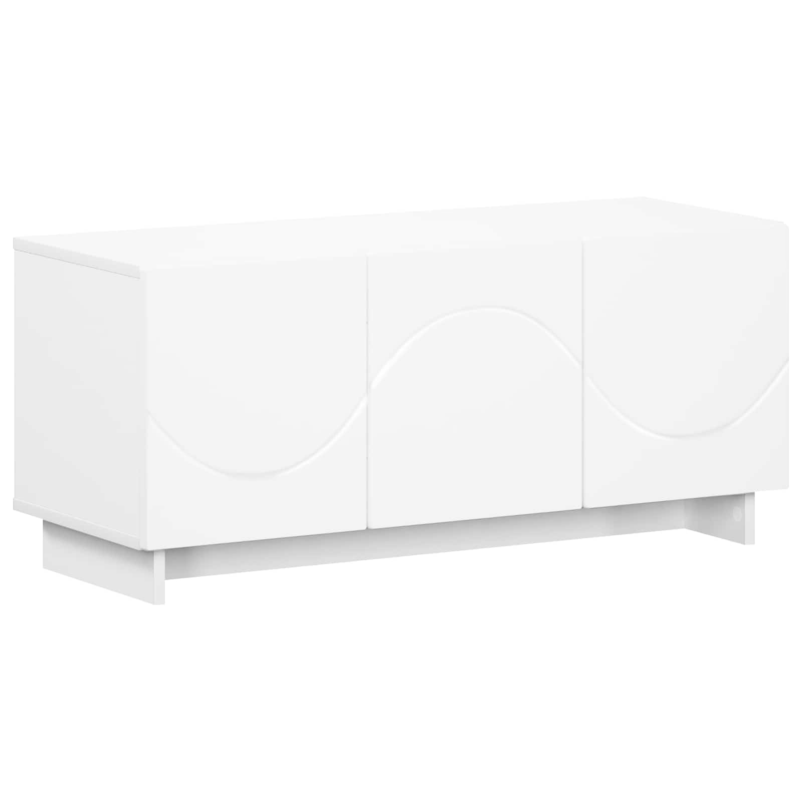 Βάση TV 90 x 34.5 x 40 cm Λευκό Επεξεργασμένο Ξύλο
