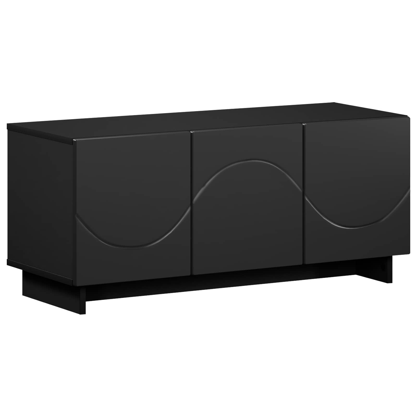 Βάση TV 90 x 34.5 x 40 cm Μαύρο Επεξεργασμένο Ξύλο