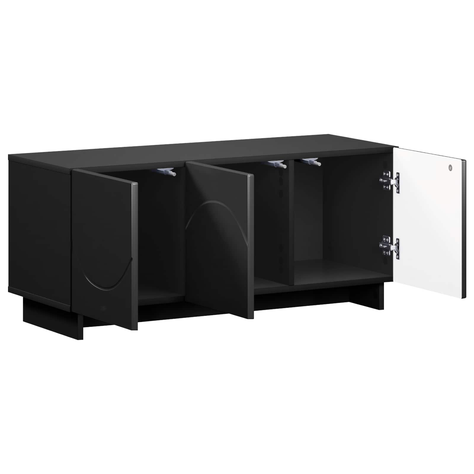 Βάση TV 90 x 34.5 x 40 cm Μαύρο Επεξεργασμένο Ξύλο