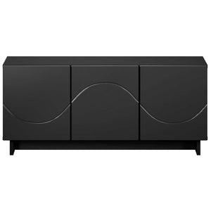 Βάση TV 90 x 34.5 x 40 cm Μαύρο Επεξεργασμένο Ξύλο