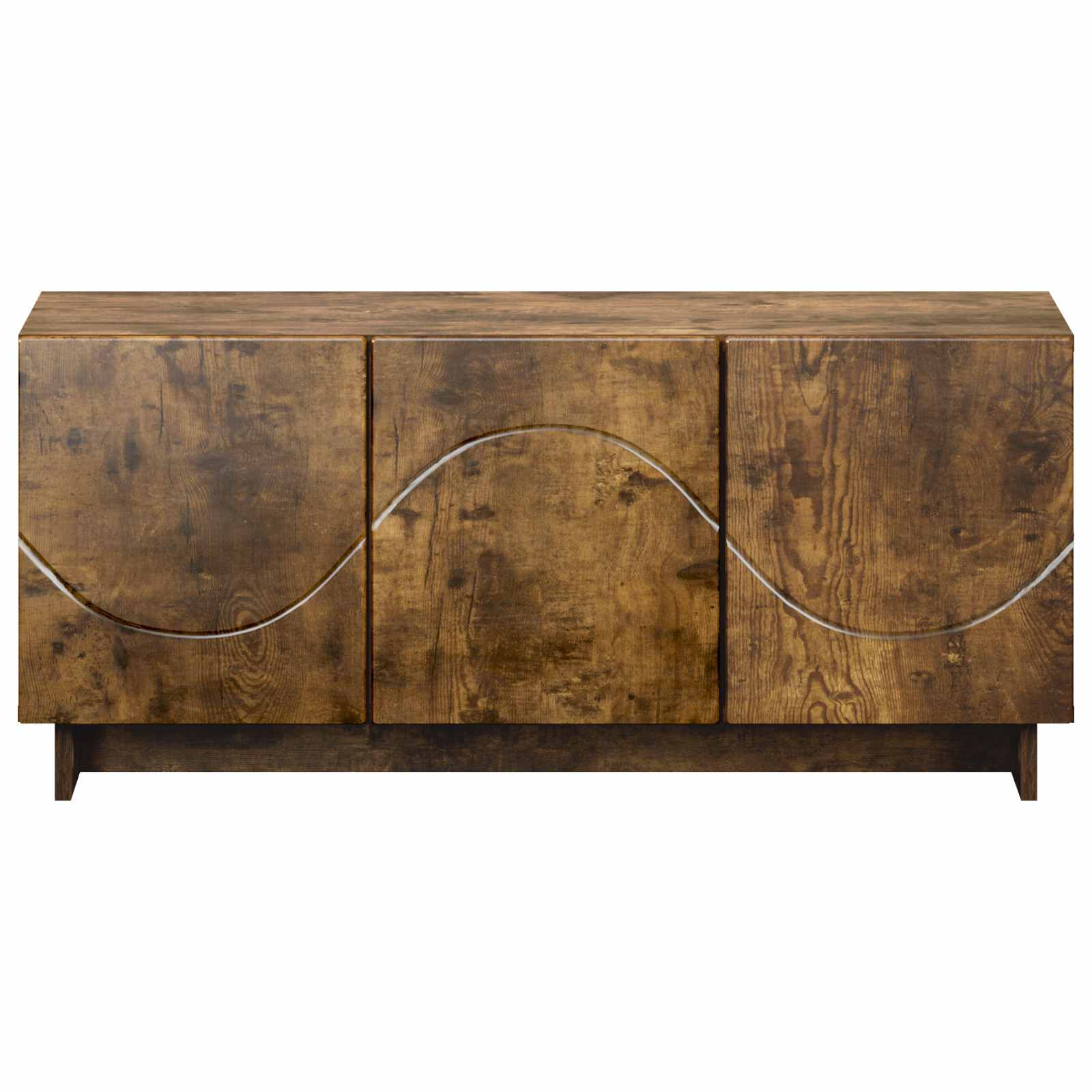 Βάση TV 90 x 34.5 x 40 cm Καπνισμένο Ξύλο Δρυός - Pakobazaar