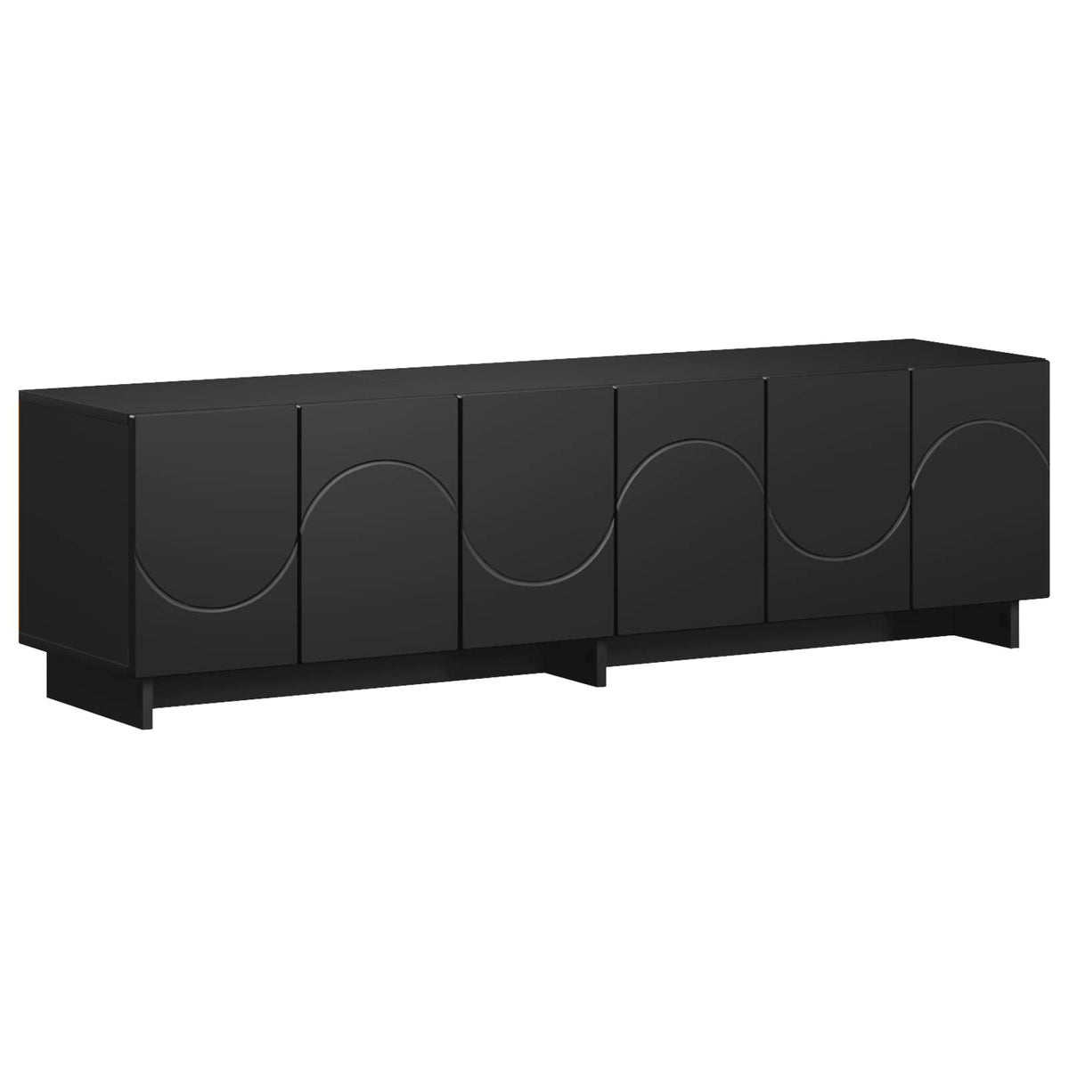 Βάση TV 140 x 34.5 x 40 cm Μαύρο Επεξεργασμένο Ξύλο