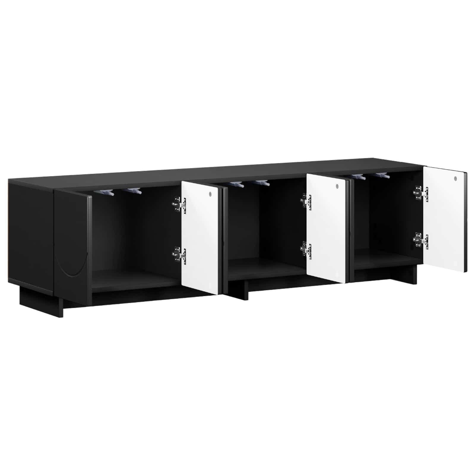 Βάση TV 140 x 34.5 x 40 cm Μαύρο Επεξεργασμένο Ξύλο