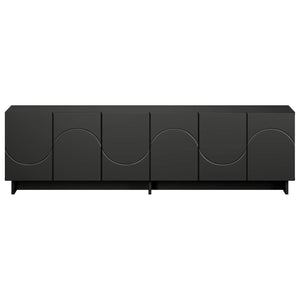Βάση TV 140 x 34.5 x 40 cm Μαύρο Επεξεργασμένο Ξύλο