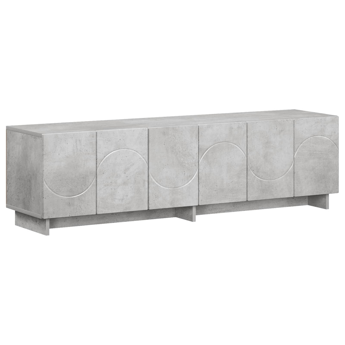 Βάση TV 140 x 34.5 x 40 cm Γκρι Σκυροδέματος Επεξεργασμένο Ξύλο