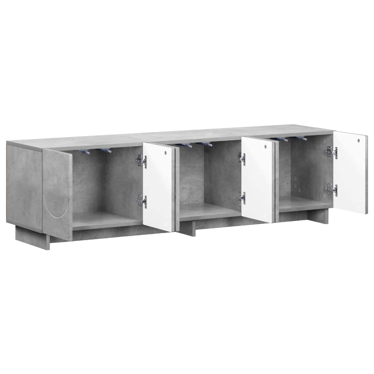 Βάση TV 140 x 34.5 x 40 cm Γκρι Σκυροδέματος Επεξεργασμένο Ξύλο