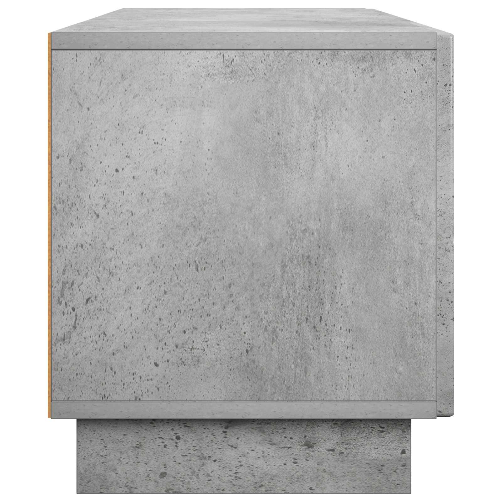 Βάση TV 140 x 34.5 x 40 cm Γκρι Σκυροδέματος Επεξεργασμένο Ξύλο