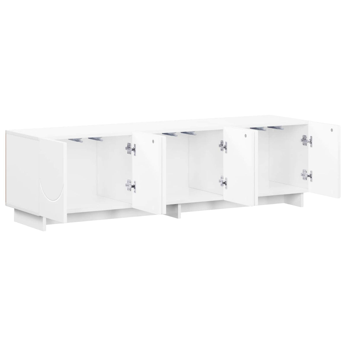 Βάση TV 140 x 34.5 x 40 cm Γυαλιστερό Λευκό Επεξεργασμένο Ξύλο