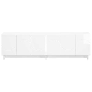 Βάση TV 140 x 34.5 x 40 cm Γυαλιστερό Λευκό Επεξεργασμένο Ξύλο