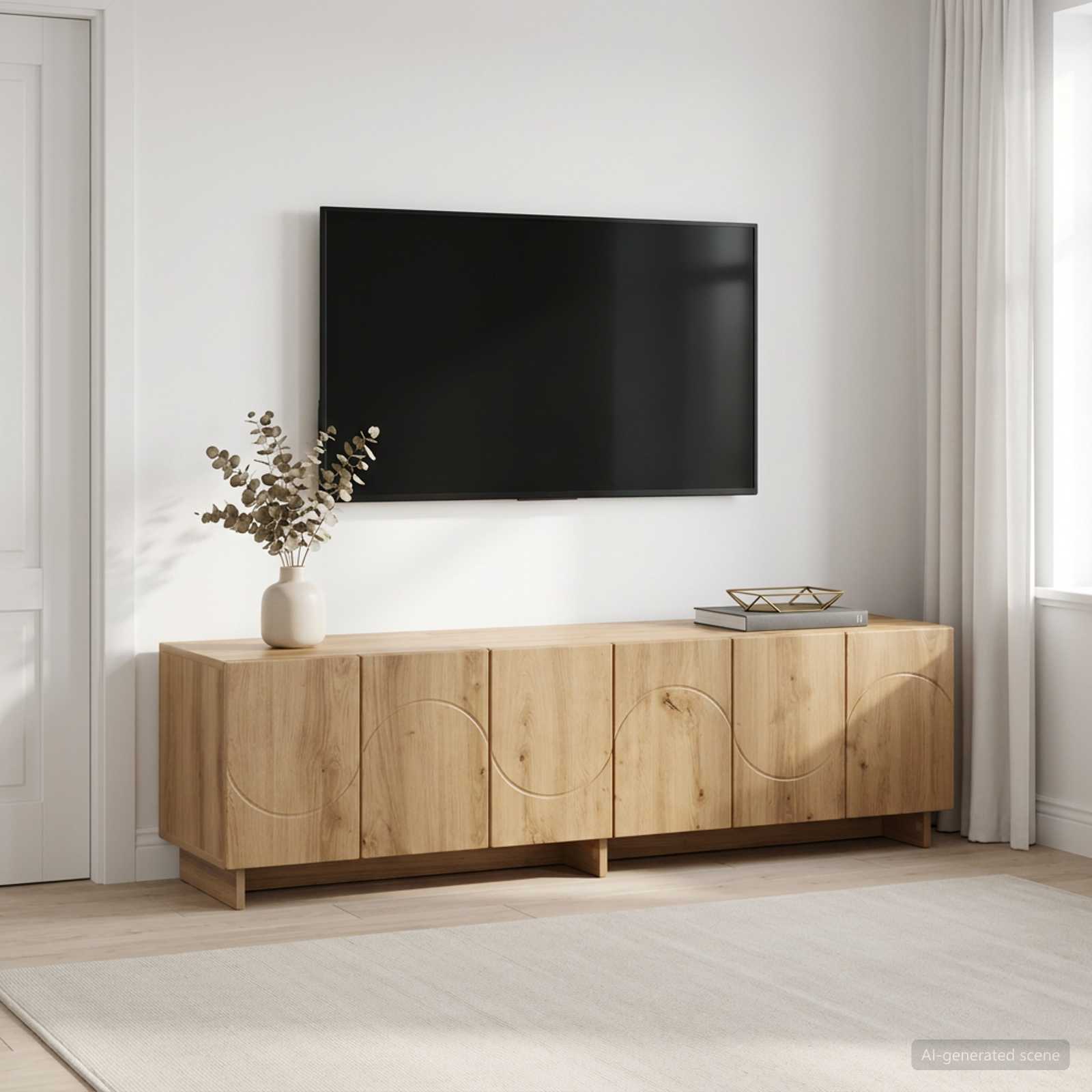Βάση TV 140 x 34.5 x 40 cm Artisan Δρυς Επεξεργασμένο Ξύλο