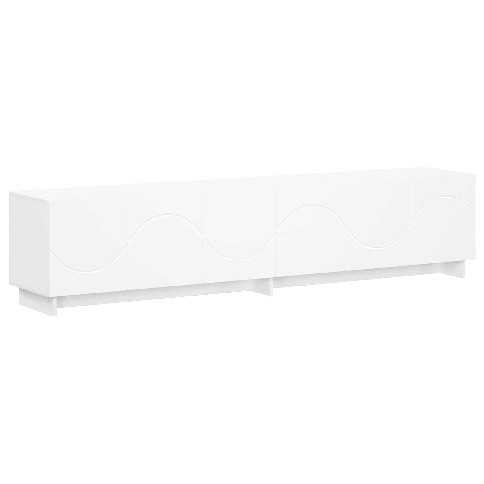 Βάση TV 180 x 34,5 x 40 cm Λευκό Επεξεργασμένο Ξύλο - Pakobazaar