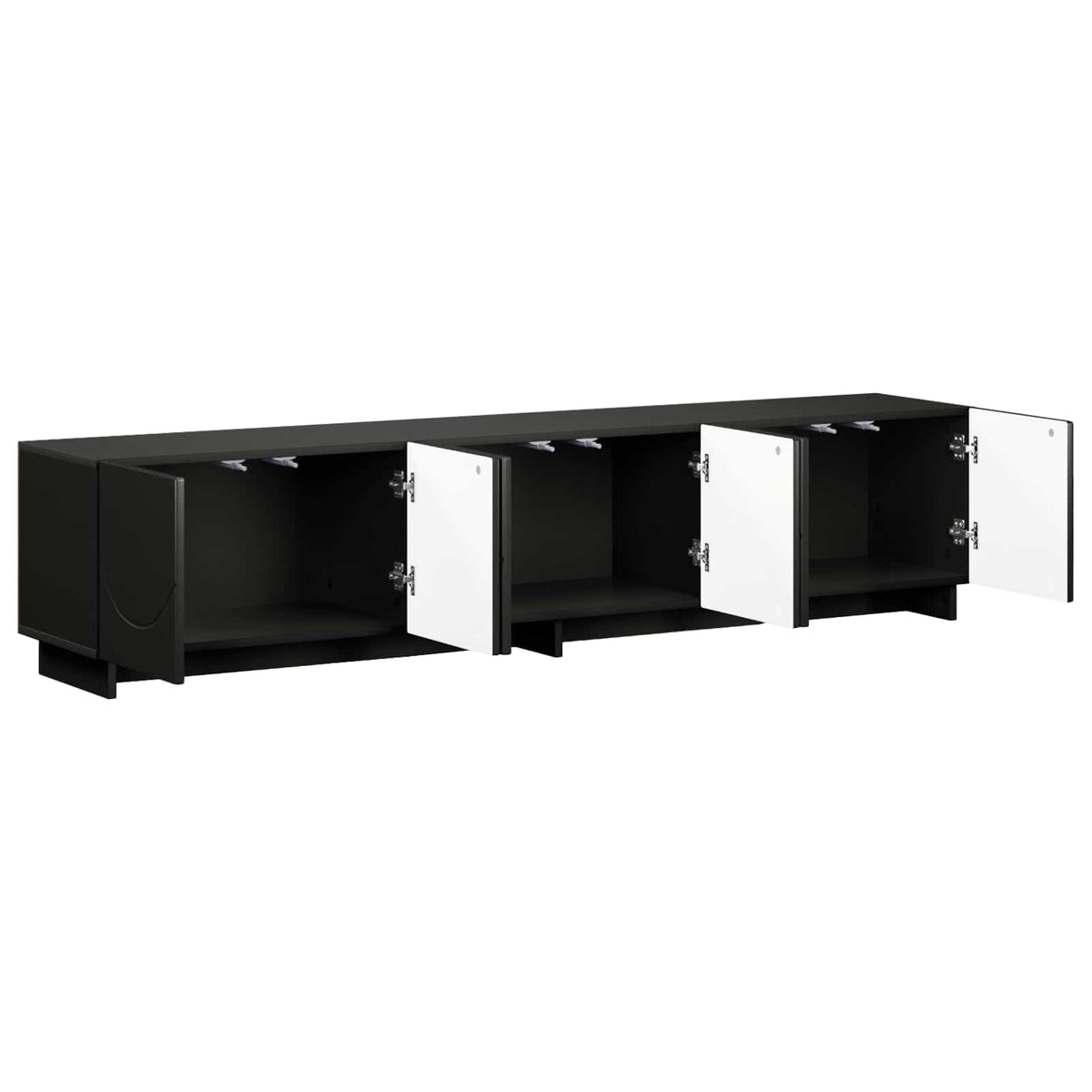 Βάση TV 180 x 34,5 x 40 cm Μαύρο Επεξεργασμένο Ξύλο