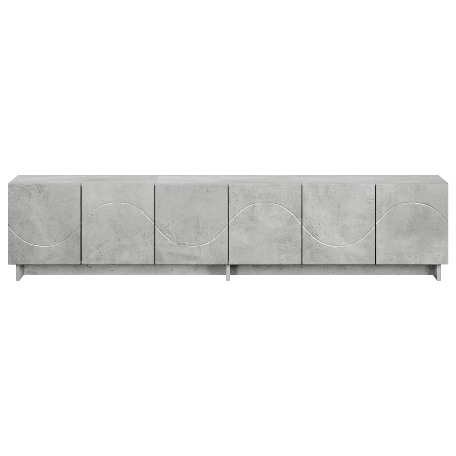 Βάση TV 180 x 34,5 x 40 cm Γκρι Σκυροδέματος Επεξεργασμένο Ξύλο